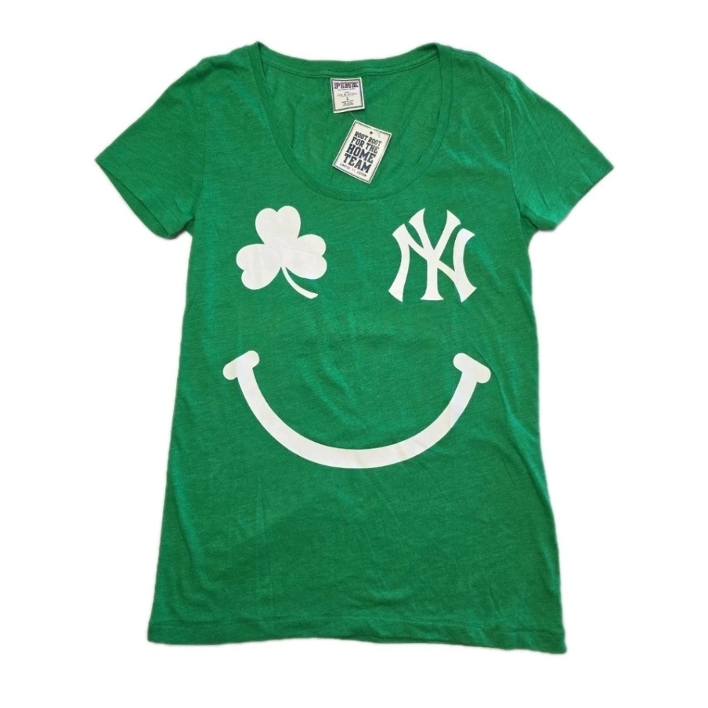 NEW Pink - Victoria's Secret New York Yankees Pink Irish St. Patricks Day  Sz. L